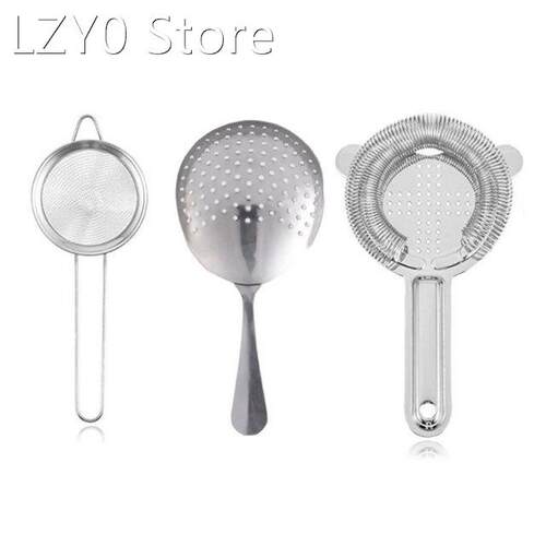 Bar Strainer Set of 3 Cocktail Strainer Include Strainer, Fi
