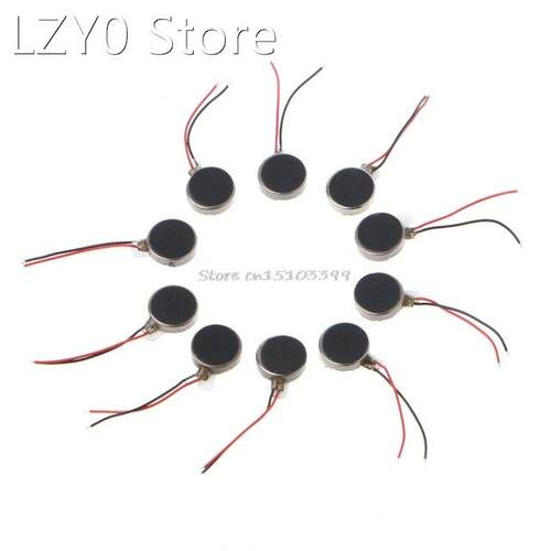 10x DC 3V 70mA 12000 RPM For Phone Coin Flat Vibrating Vibra