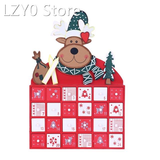 2022 New 24 Day Advent Calendar Countdown to Christmas Woode 搬运/仓储/物流设备 其他吊具 原图主图