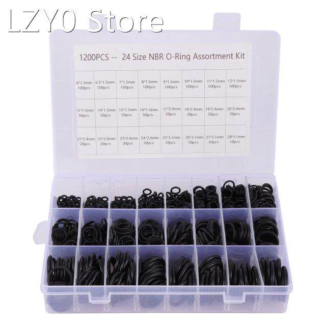 1200Pcs/box NBR Seal Ring Kit Nitrile Rubber O-Ring Gasket S