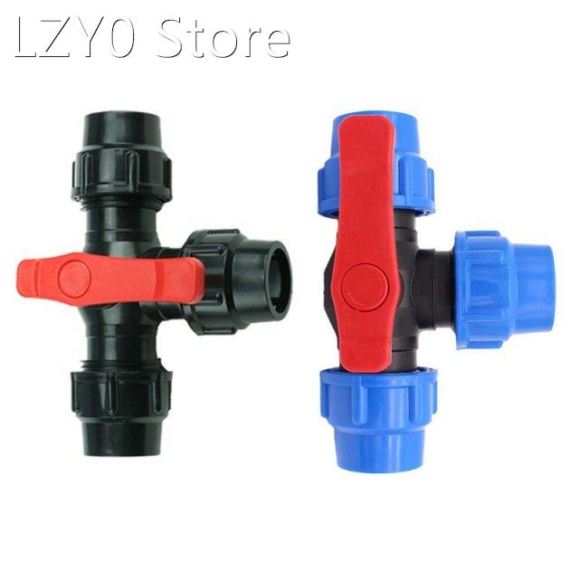 PE three-way quick connect valve plastic valve T-type valve