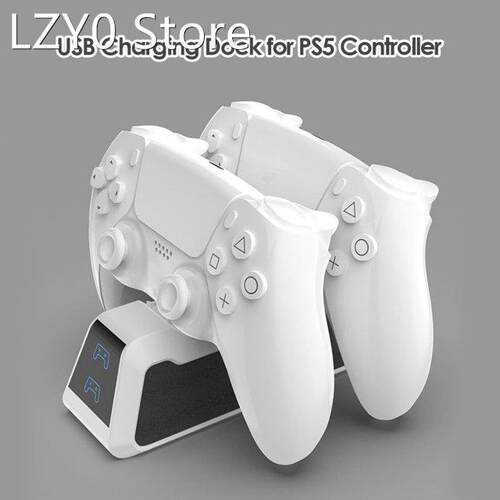Fast Dual Charger Stand Controller Desktop Power Station for