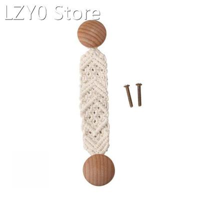 Bohemian Door Handle Hand-Woven Drawer Closet Cotton Beech K