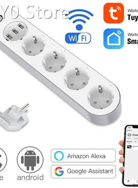 WiFi Smart Power Strip Surge Protector With 4 Smart Plugs 3
