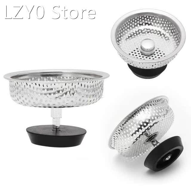 Stainless Steel Mesh Kitchen Sink Strainer Disposer Plug Dra
