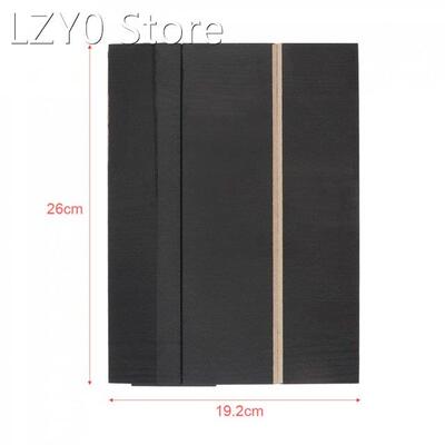 4X 12 Inch Nice Portable Black Wood Grain PMMA + Fiberboard