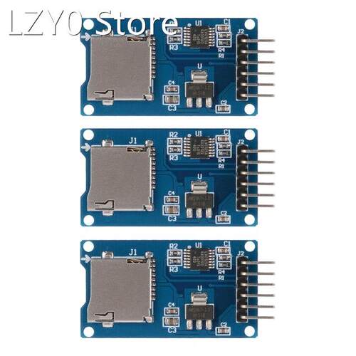 hot-3x Micro-SD SDHC Shield TF Card Memory Shield Module 6 P