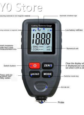 TC100 Coating Thickness Gauge 0.1micron/0-1300 Car Paint Fil
