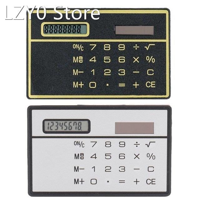 Solar Calculator 8-Digit Ultra-Thin Solar Calculator with To