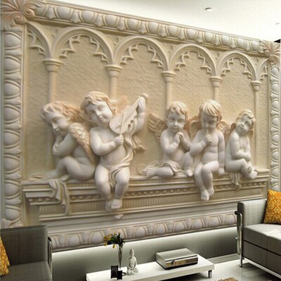 Custom Any Size 3D Wall Mural Wallpaper 3D Stereoscopic Ange