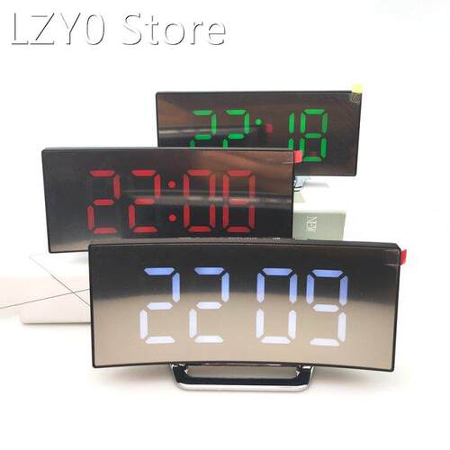 Digital Alarm Clock Snooze Function with USB Port Adjustable