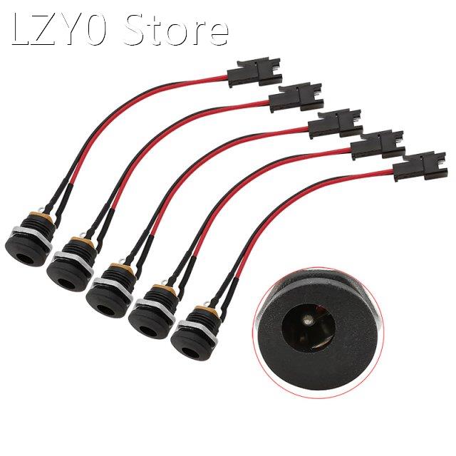5Pcs DC-022 5.5x2.1mm DC Power Socket Jack DC Female Panel M
