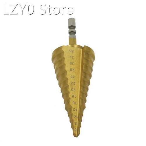 Quality 1PCS 1/4 Hex Shank 6-35MM HSS4212 Titanium Coated St