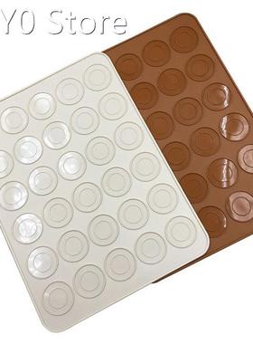 Silicone DIY Mold 30-Cavity Baking Mat Silicone Macaron Past