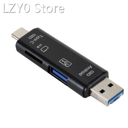 5 in 1 USB 3.0 Type C / USB / Micro USB SD TF Memory Card Re