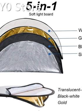 60/80cm 5 in 1 Multi Photography Studio Photo Oval Collapsib