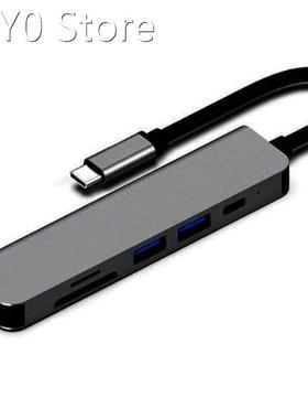 USB HUB C HUB Adapter 6 in 1 USB C to USB 3.0 HDMI-Compatibl