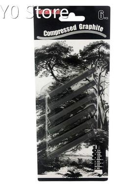 6 Pcs HB 2B 4B 6B 8B 2H Compressed Charcoal Sticks Sketching