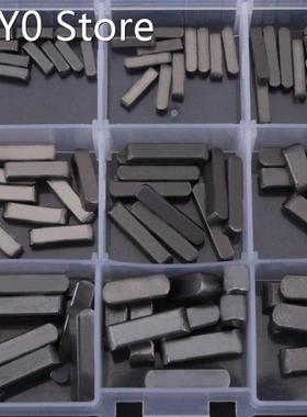 140Pcs Round Ended Feather Key Parallel Drive Shaft Keys Set