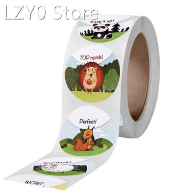 500Pcs Cartoon Animal Reward Encouragement Waterproof Sticke