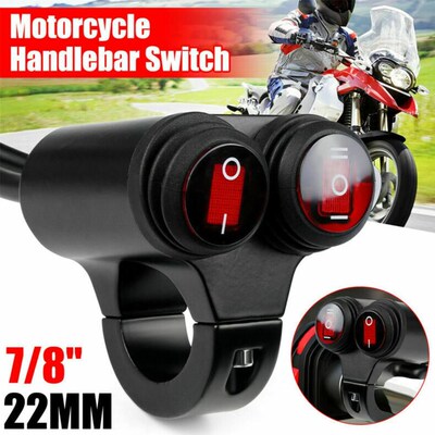 22mm Universal Motorcycle Handlebar Switches Flameout Switc