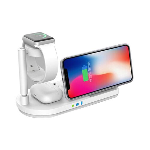 Four in one Wireless Charger Station For Mobile Phone Apple
