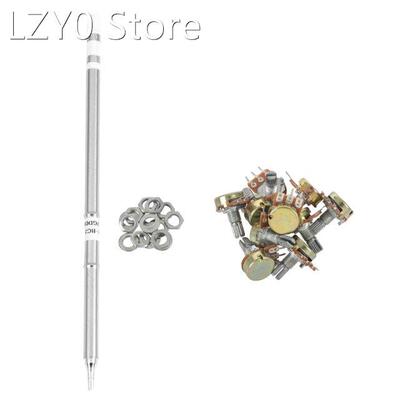 10Pcs 1M Ohm B1M Knurled Shaft Linear Rotary Taper Potentiom