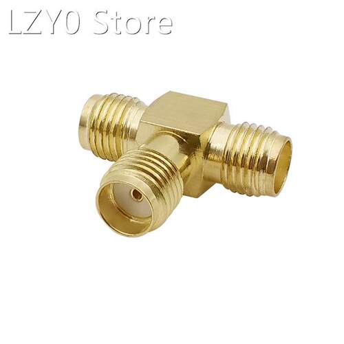 1Pcs SMA Adapter Splitter SMA Female to Dual SMA Female Tee