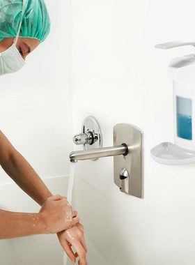 Liquid Soap Dispenser Elbow Pump Wall-Mounted Hospital Hand