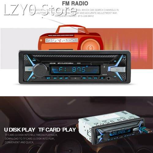 Universal Wireless Car Stereo Radio Media Player 4 Loud Spea