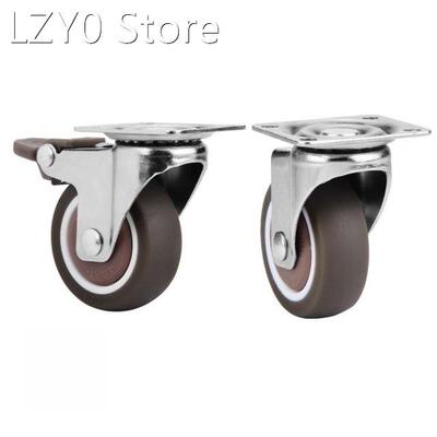 4Pcs Heavy Duty Furniture Mute Soft Rubber Swivel Casters Of