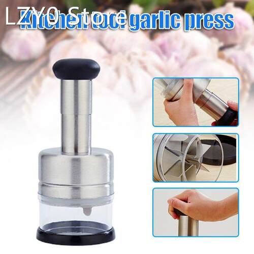 Garlic Press Masher Cutter Machine Vegetable Food Onion Mult