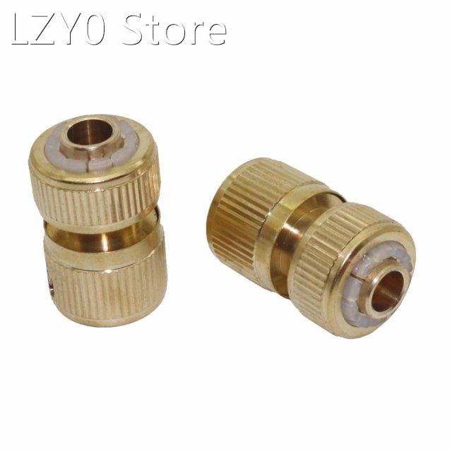 2 Pcs Garden Brass Connector Water Quick Connector Waterproo-封面