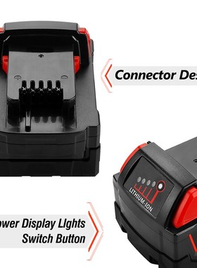 high capacity 18V 12800mAh Li-ion Tool Battery for Milwaukee