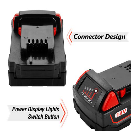 high capacity 18V 12800mAh Li-ion Tool Battery for Milwaukee