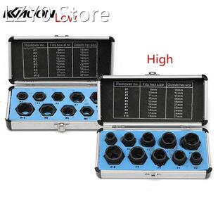10pcs Set Damaged Bolt Nut Screw Remover Tool Kit Extractor