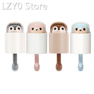 Creative Self-Adhesive Cartoon Squirrel Keychain Hook Coat W