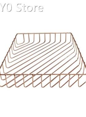 Stylish Rose Gold Magazine File Holder Document File Organiz