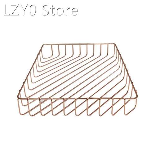 Stylish Rose Gold Magazine File Holder Document File Organiz
