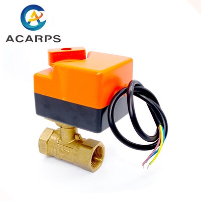 DN20(G 3/4'') AC24V 2 way 3 wires Electric Actuator Brass B