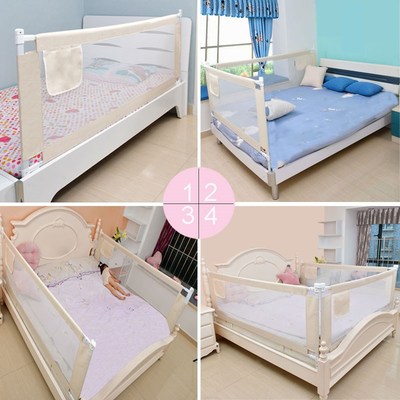Number.A baby playpen bed guardrail barrier crib fence saft