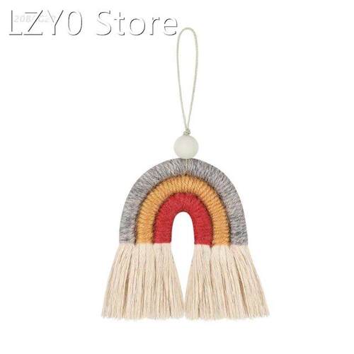 Handmade Rainbow Phone Strap Cotton Pendant Mobile Phone Str