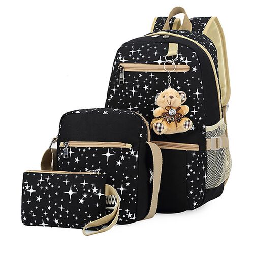 3pcs/set School Bags For Girls Women Backpack School Bags S