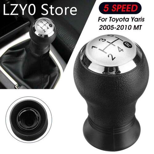 5 Speed Car Manual Gear Shift Knob Head Gearstick Shifter Le