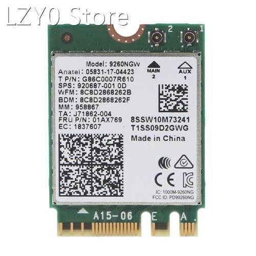 9260NGW Wireless M.2 Wifi Network Card 2030Mbps 2.4G / 5Ghz