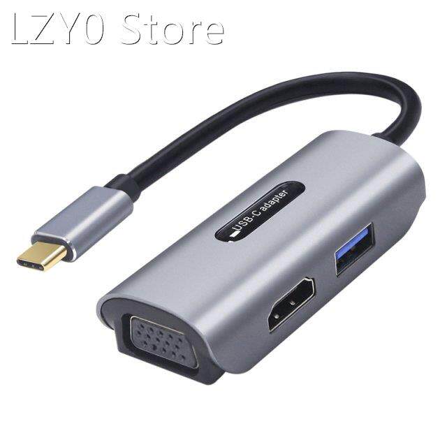 TYPE-C To HDMI+VGA+USB3.0 Conversion Cable Three-In-One HDMI