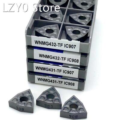 10PCS cylindrical turning tool WNMG080408 TF IC907 / IC908 W