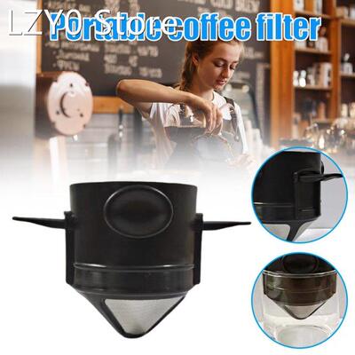 Stainless Steel Filter Taper Hand Brew Coffee Filter Foldabl