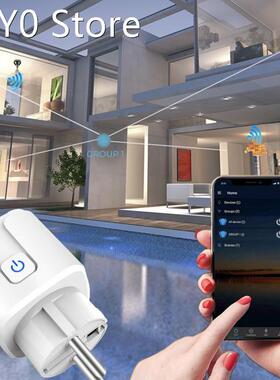 Smart Plug WiFi Socket Zigbee EU 16A Power Monitor Timing Fu