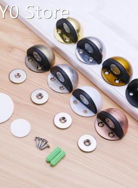 Magnetic Nail-free Floor Mounted Door Stopper Stainless Stee